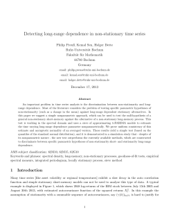 Detecting long-range dependence in non