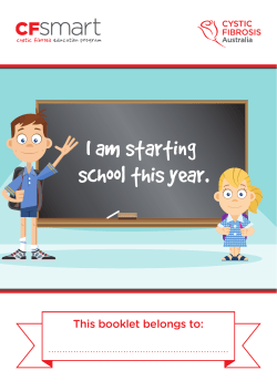 I am starting school this year.