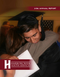 2016 Annual Report - Harborcreek Youth Services