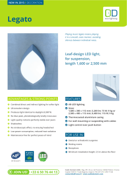 Legato - OD ecolighting, professional LED lights for dental clinics