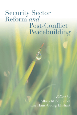 Security sector reform and post