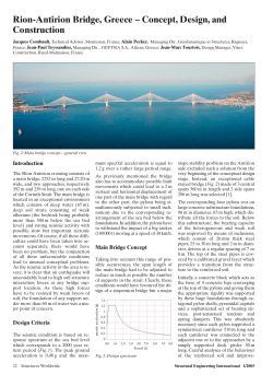 Rion-Antirion Bridge, Greece &ndash; Concept, Design, and