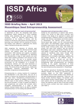 Mozambique SE Briefing Note