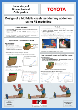Design of a biofidelic crash test dummy abdomen