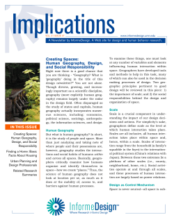 Human Geography, Design, and Social Responsibility