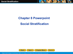 Chapter 8 Powerpoint Social Stratification