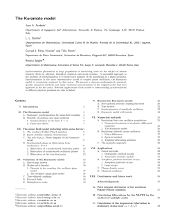 The Kuramoto model