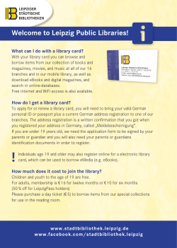 Anmeldung und Benutzung englisch