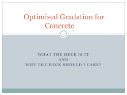 Concrete with Optimized Aggregate Gradation