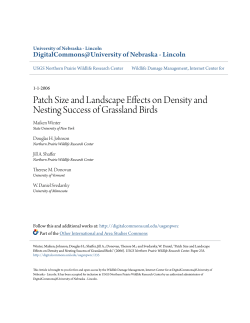 Patch Size and Landscape Effects on Density