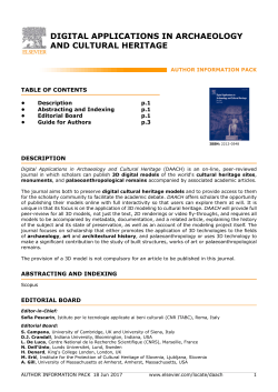 digital applications in archaeology and cultural heritage