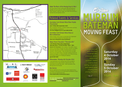 The Tradies Murrumbateman Moving Feast Brochure