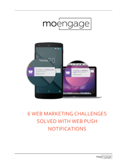 6 web marketing challenges solved with web push