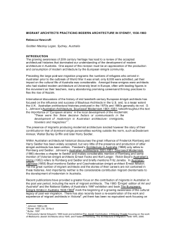 migrant architects practicing modern