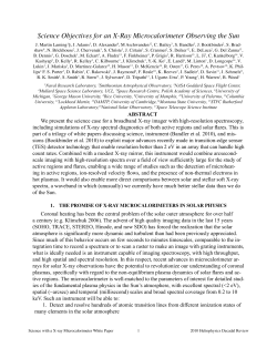 Science Objectives for an X-Ray Microcalorimeter Observing the Sun