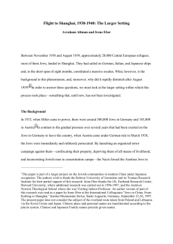 Flight to Shanghai, 1938-1940