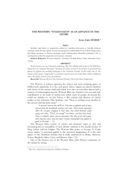 THE WESTERN: "STAGECOACH" AS AN ADVANCE IN THE