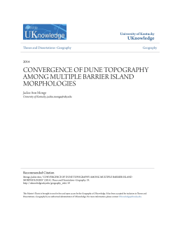 convergence of dune topography among multiple barrier island