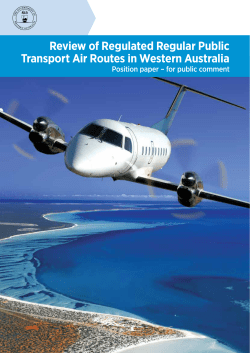 Review of Regulated Regular Public Transport Air Routes in