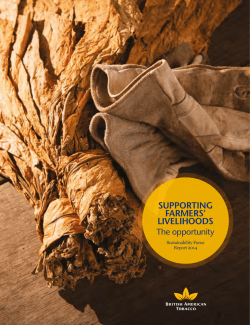 supporting farmers` livelihoods