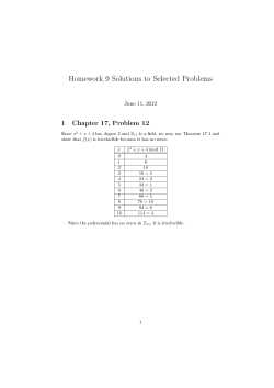 Homework 9 Solutions to Selected Problems