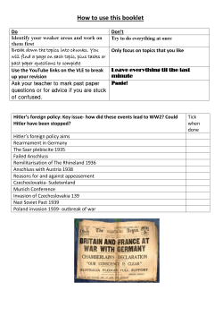 Hitlers FP Revision Booklet