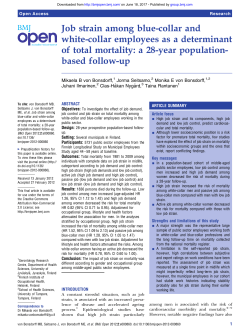 Job strain among blue-collar and white-collar