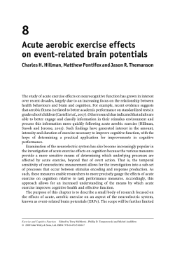 Acute Aerobic Exercise Effects on Event