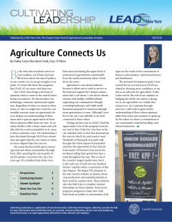 Fall 2016 newsletter - Community and Regional Development Institute