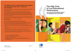 The high Cost of Low Educational performance