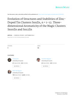 Evolution of Structures and Stabilities of Zinc