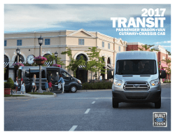 2017 Ford Transit VanWagon Brochure