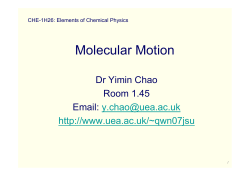 Molecular Motion