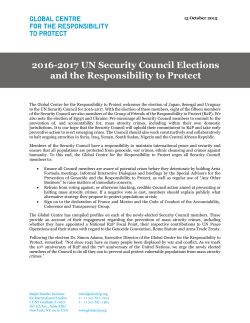 2016-2017 UN Security Council Elections and the Responsibility to
