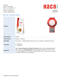 Mix for Tiramisu 500 g