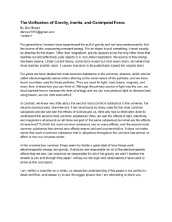 The Unification of Gravity, Inertia, and Centripetal Force