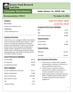 Consumer Discretionary - Tippie College of Business