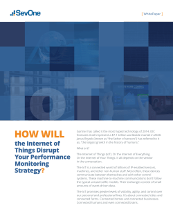 How Will IOT Disrupt Your Performance Monitoring