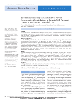 Systematic Monitoring and Treatment of Physical Symptoms to