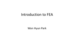 Introduction to FEA
