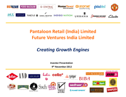 Pantaloon Retail (India) Limited Future Ventures