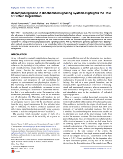 Decomposing Noise in Biochemical Signaling Systems