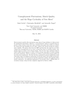 Unemployment Fluctuations, Match Quality, and the Wage