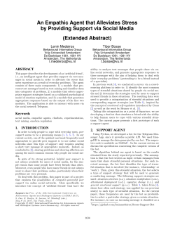 An Empathic Agent that Alleviates Stress by