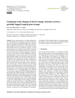 Landscape-scale changes in forest canopy