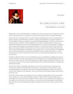 ofsimulationanddissim ulation