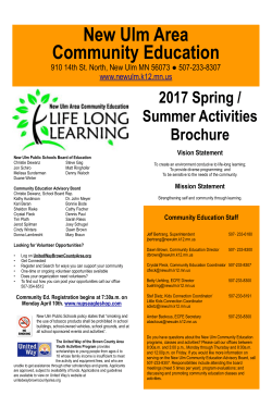 Spring/Summer 2017 Brochure