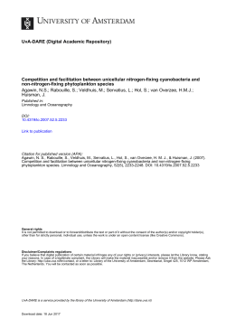 Competition and facilitation between unicellular nitrogen