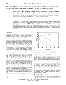 Surface Tension Measurements a