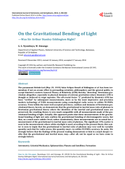 On the Gravitational Bending of Light